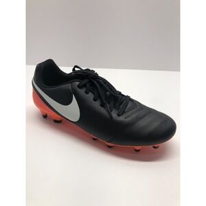 Nike Tiempo Genio II FG Black Soccer Cleats Men's 7/ Women 8.5